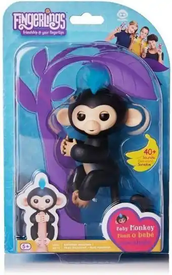 Muñeco fingerlings monkeys finn 146452
