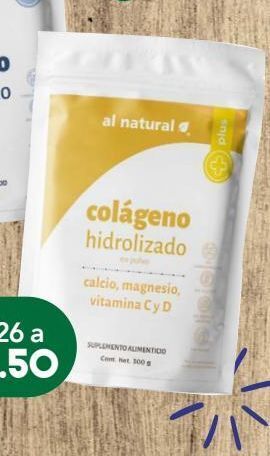 Farmacia San Pablo Al natural plus colágeno hidrolizado en polvo calcio, magnesio, vitamina c y d oferta