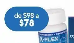 Farmacia San Pablo X-flex glucosamina y condroitina suplemento alimenticio 30 cápsulas oferta