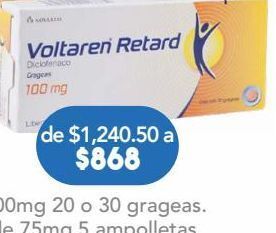Voltaren retard 30 grageas caja