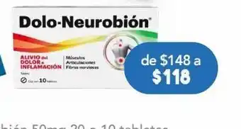 Farmacia San Pablo Dolo-neurobion 10 tableta caja oferta