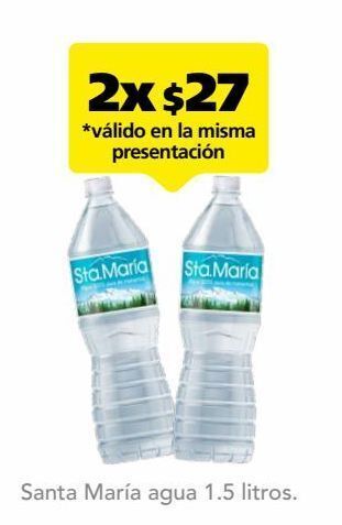 Farmacia San Pablo Sta. maría agua pura de manantial 1.5 l oferta