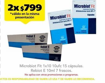 Farmacia San Pablo Microbiot fit suplemento alimenticio 15 cápsulas oferta