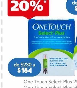 Farmacia San Pablo One touch select plus tiras reactivas 25 piezas oferta