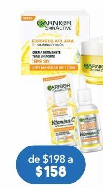 Farmacia San Pablo Garnier express aclara booster sérum suero anti-manchas con vitamina c 30 ml oferta