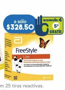 Farmacia San Pablo Freestyle lite tiras 50 piezas oferta
