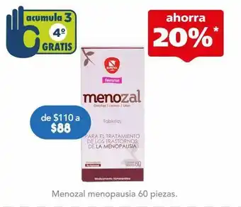 Farmacia San Pablo Menozal femme auxiliar tratamiento de los trastornos de la menopausia oferta