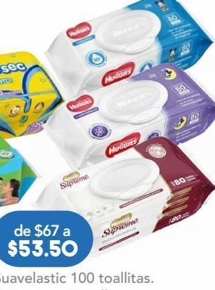 Farmacia San Pablo Huggies supreme toallitas húmedas pure & natural 80 piezas oferta