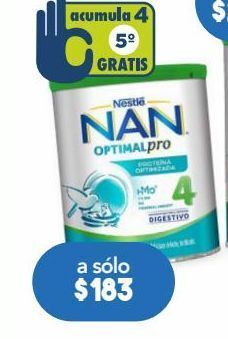 Farmacia San Pablo Nan optipro 4 fórmula infantil para niños a partir de 2 años 800 g oferta