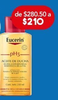Farmacia San Pablo Eucerin ph5 aceite limpiador de ducha 200 ml oferta