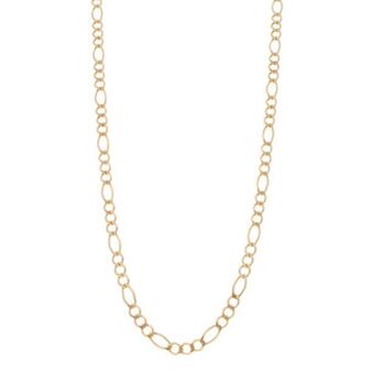 Nacional Monte de Piedad Collar de tres eslabones por uno en oro amarillo 14 kilates. oferta