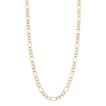Nacional Monte de Piedad Collar de tres eslabones por uno en oro amarillo 14 kilates. oferta