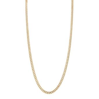 Nacional Monte de Piedad Collar eslabón barbado en oro amarillo 14 kilates. oferta