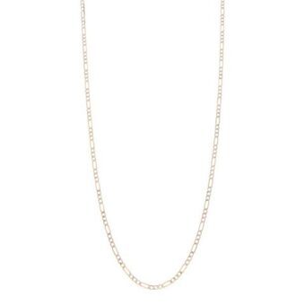 Nacional Monte de Piedad Collar de tres eslabones por uno platinados en oro amarillo 14 kilates. oferta