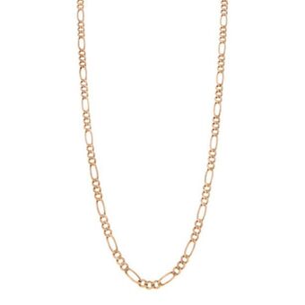 Nacional Monte de Piedad Collar de tres eslabones por uno en oro amarillo 14 kilates. oferta