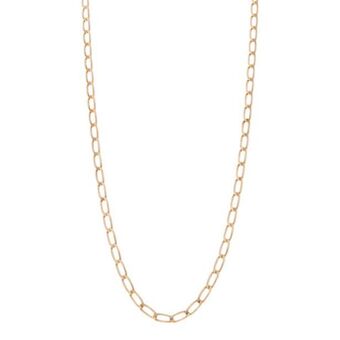 Nacional Monte de Piedad Collar eslabón encontrado en oro amarillo 14 kilates. oferta