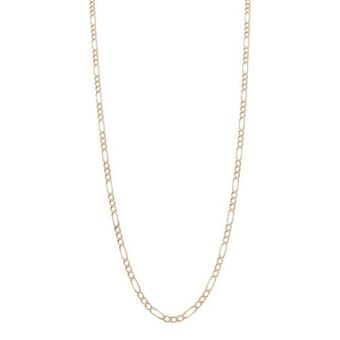 Nacional Monte de Piedad Collar de tres eslabones por uno platinados en oro amarillo 14 kilates. oferta