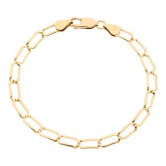 Nacional Monte de Piedad Pulsera eslabón encontrado en oro amarillo 14 kilates. oferta