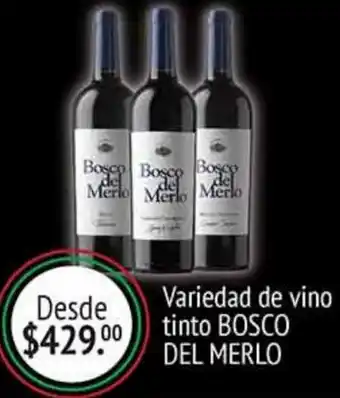 Fresko Variedad de Vino Tinto Bosco Del Merlo oferta