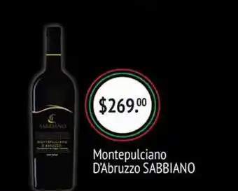 Montepulciano d'abruzzo sabbiano