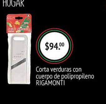 Corta verduras con cuerpo de polipropileno rigamonti