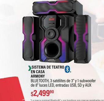DelSol Sistema de teatro en casa armony oferta