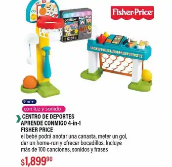 Centro de deportes aprende conmigo 4 en 1 fisher price
