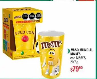 Vaso mundial m&m's