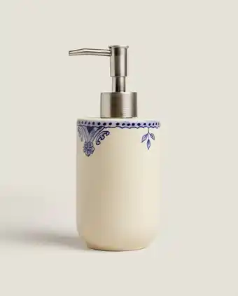 ZARA HOME Dosificador cerámica flores azules oferta