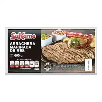 Soriana Mercado Arrachera de res marinada sukarne 600 gr oferta