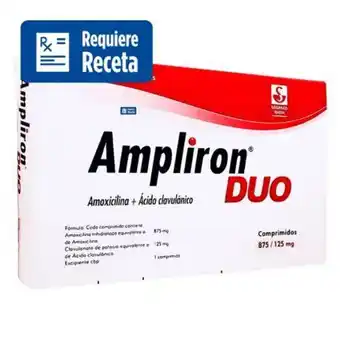 Ampliron duo 875/125 mg 14 comprimidos