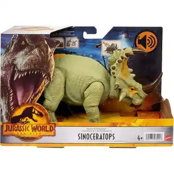 Juguetibici Jurassic world sinoceratops ruge y ataca hdx43 oferta