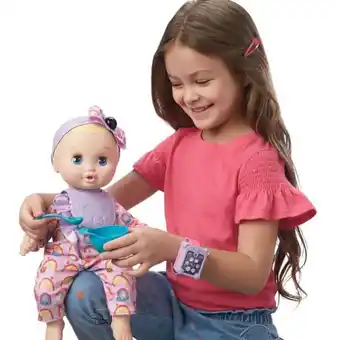 Little mommy wonderwatch baby - overol morado muñeca para niñas a partir de 3 años