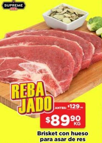 HEB Brisket con Hueso para Asar de Res oferta