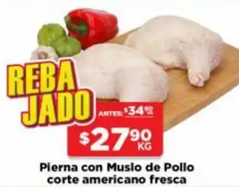 HEB Pierna con Muslo de Pollo Corte Americano Fresco oferta