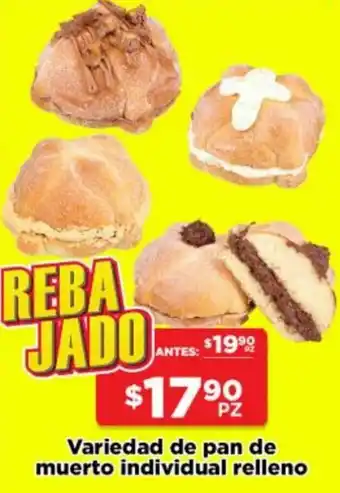 HEB Variedad de Pan de Muerto Individual Relleno oferta