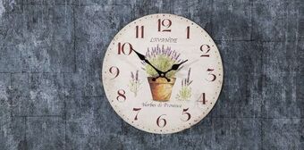 Muebles Dico Reloj de pared oden maceta lavanda oferta
