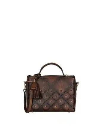 Bolso de mano con cristales.