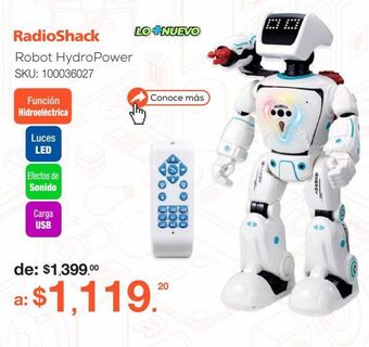 RadioShack Robot de control remoto radioshack hydropower oferta