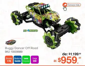 RadioShack Carro de control remoto smart toys buggy dancer off road / verde con negro oferta