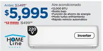 Chedraui Aire acondicionado home line oferta