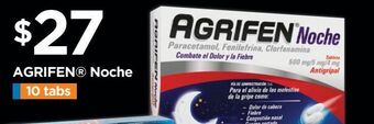 Agrifen noche 10 tabs