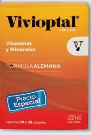 Chedraui Vivioptal 30 + 15 caps oferta
