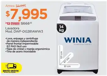 Chedraui Lavadora winia oferta