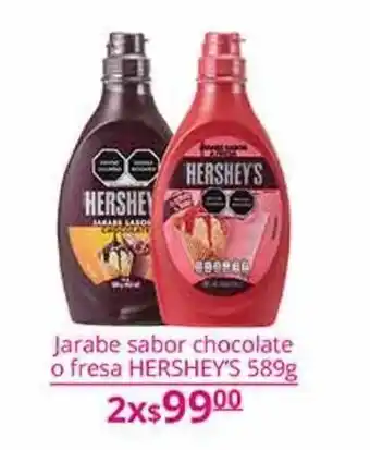 Jarabe de chocolate o fresa hershey's 589g x 2
