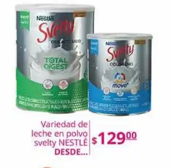 Leche en polvo svelty nestlé