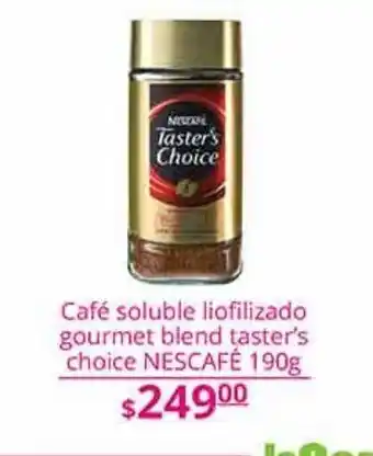 La Comer Café soluble liofilizado gourmet blend taster's choice nescafe 190g oferta