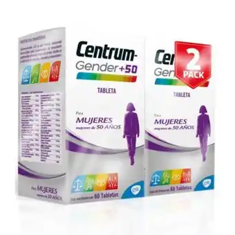 Sam's Club Multivitamínico centrum gender +50 mujer 60 tabletas oferta