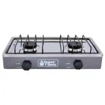El Bodegón Parrilla de gas super flama 2 quemadores gris 2q-r oferta
