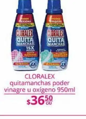 La Comer Quitamanchas cloralex poder vinagre u oxigeno 950ml oferta